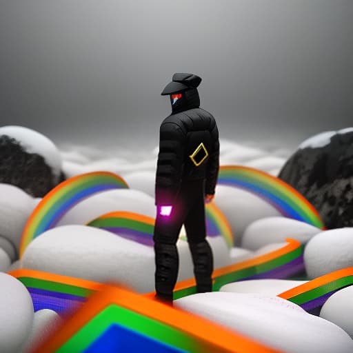  Thumbnail Roblox RAINBOW FRIENDS Horror hyperrealistic, full body, detailed clothing, highly detailed, cinematic lighting, stunningly beautiful, intricate, sharp focus, f/1. 8, 85mm, (centered image composition), (professionally color graded), ((bright soft diffused light)), volumetric fog, trending on instagram, trending on tumblr, HDR 4K, 8K