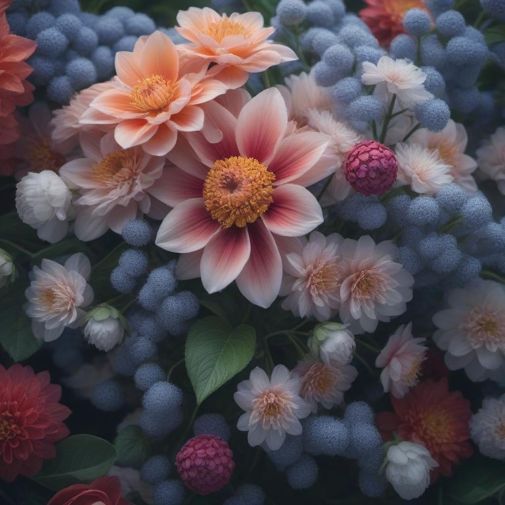  An extraordinary amazing beautiful flower hyperrealistic, full body, detailed clothing, highly detailed, cinematic lighting, stunningly beautiful, intricate, sharp focus, f/1. 8, 85mm, (centered image composition), (professionally color graded), ((bright soft diffused light)), volumetric fog, trending on instagram, trending on tumblr, HDR 4K, 8K