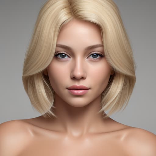  Blonde Woman with no shirt realistic 8k