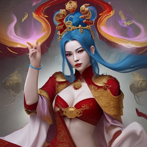  supreme, immortal, divine, dragon, energy, royal concubine against the background of the royal lodge