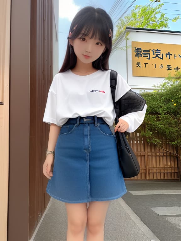  日本人 16歳 ショートパンツ Tシャツ 女の子