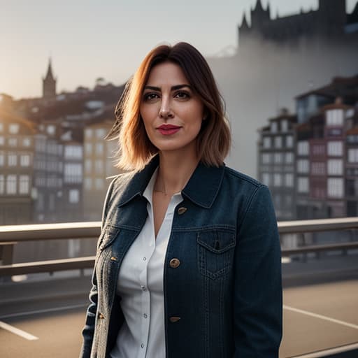  Create a portrait of a 42; Female; Porto, Portugal; Divorced; Corporate Trainer; €45,000 annually; Bachelor's in Business Administration. hyperrealistic, full body, detailed clothing, highly detailed, cinematic lighting, stunningly beautiful, intricate, sharp focus, f/1. 8, 85mm, (centered image composition), (professionally color graded), ((bright soft diffused light)), volumetric fog, trending on instagram, trending on tumblr, HDR 4K, 8K