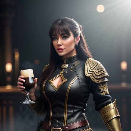  Australian Dwarf serving Guinness hyperrealistic, full body, detailed clothing, highly detailed, cinematic lighting, stunningly beautiful, intricate, sharp focus, f/1. 8, 85mm, (centered image composition), (professionally color graded), ((bright soft diffused light)), volumetric fog, trending on instagram, trending on tumblr, HDR 4K, 8K