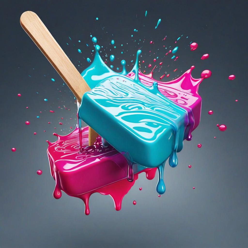   in dripping popsicle, award winning, professional, highly detailed, masterpiece