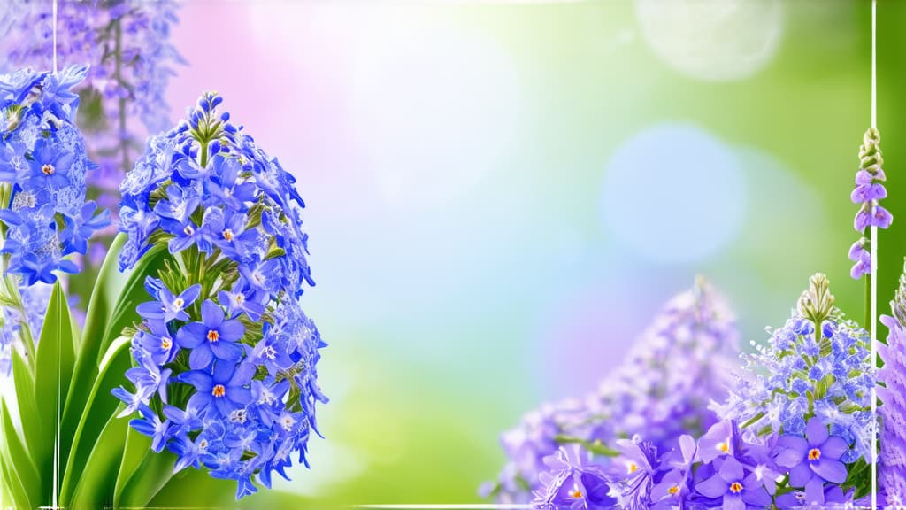  beautiful light background for a greeting card with delicate spring flowers ar 16:9 {prompt}, maximum details