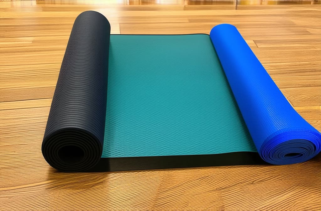  sports, fitness, massage roller, yoga mat, fitness rubber bands ar 3:2 {prompt}, maximum details