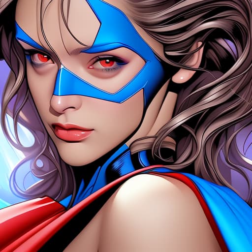  superhero portrait ,digital art work