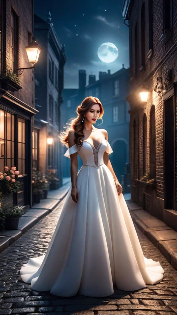  a single white rose on a dark alleyway, symbolizing the phantom's signature move, under moonlit night. hyperrealistic, full body, detailed clothing, highly detailed, cinematic lighting, stunningly beautiful, intricate, sharp focus, f/1. 8, 85mm, (centered image composition), (professionally color graded), ((bright soft diffused light)), volumetric fog, trending on instagram, trending on tumblr, HDR 4K, 8K