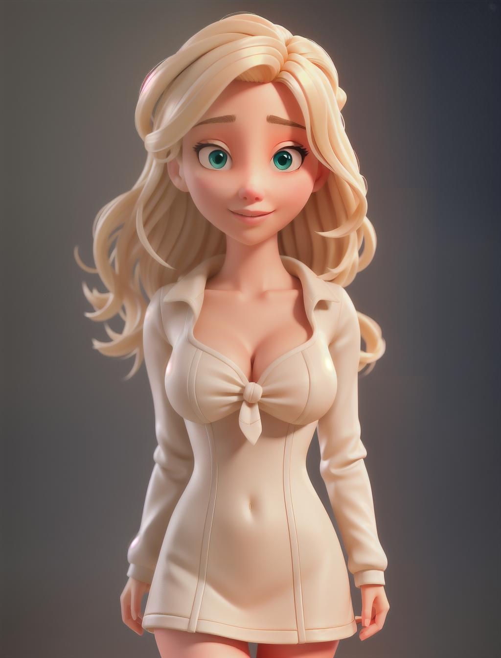  Blonde girl Gotsie herself hyperrealistic, full body, detailed clothing, highly detailed, cinematic lighting, stunningly beautiful, intricate, sharp focus, f/1. 8, 85mm, (centered image composition), (professionally color graded), ((bright soft diffused light)), volumetric fog, trending on instagram, trending on tumblr, HDR 4K, 8K