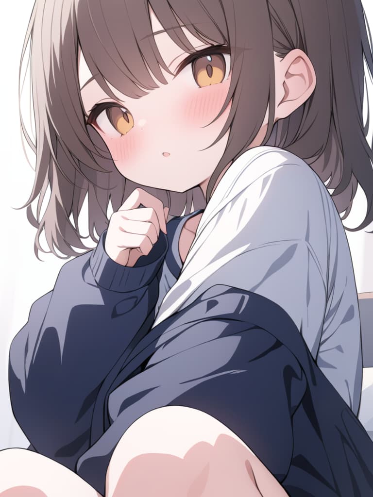  bangs cut in a straight line, cute, girls, brown hair, brown eyes, loli, masterpiece, best quality,8k,ultra detailed,high resolution,an extremely delicate and beautiful,hyper detail