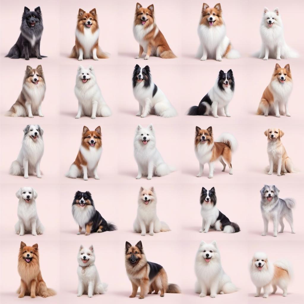  Beautiful fluffy dogs hyperrealistic, full body, detailed clothing, highly detailed, cinematic lighting, stunningly beautiful, intricate, sharp focus, f/1. 8, 85mm, (centered image composition), (professionally color graded), ((bright soft diffused light)), volumetric fog, trending on instagram, trending on tumblr, HDR 4K, 8K