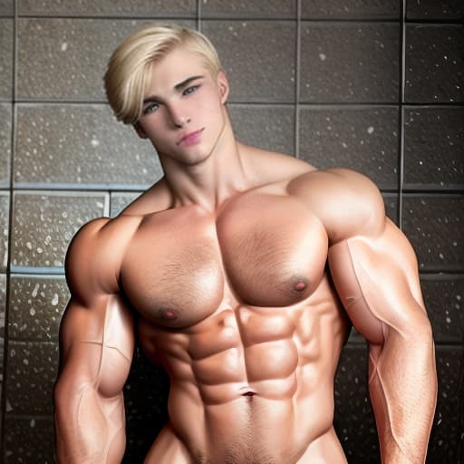  Russian LGBT queer bodybuilder blonde hunk dude face