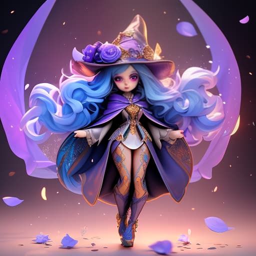 photograph of a Fashion model, A witch in a cloak, with blue hair, bright purple eyes, in a blue royal cloak with a hood, surrounded by flying bright purple rose petals., full body, highly detailed and intricate, golden ratio, vibrant colors, hyper maximalist, futuristic, city background, luxury, elite, cinematic, fashion, depth of field, colorful, glow, trending on artstation, ultra high detail, ultra realistic, cinematic lighting, focused, 8k hyperrealistic, full body, detailed clothing, highly detailed, cinematic lighting, stunningly beautiful, intricate, sharp focus, f/1. 8, 85mm, (centered image composition), (professionally color graded), ((bright soft diffused light)), volumetric fog, trending on instagram, trending on tumblr, HDR 4K, 8K