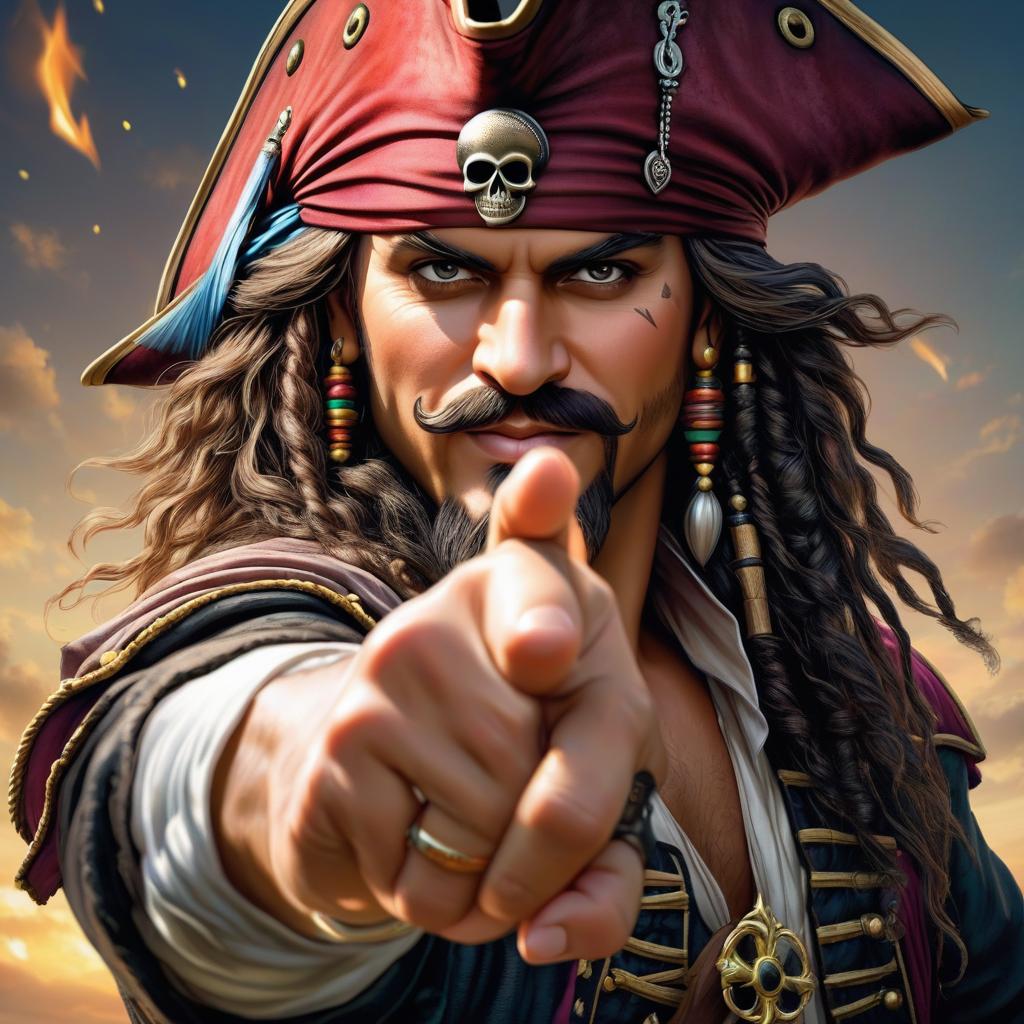  a pirate pointing at the viewer with the words ‘we want you!’, award winning, professional, highly detailed, masterpiece