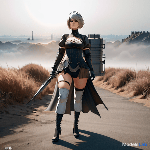  nier automata realistic cosplay girl  hyperrealistic, full body, detailed clothing, highly detailed, cinematic lighting, stunningly beautiful, intricate, sharp focus, f/1. 8, 85mm, (centered image composition), (professionally color graded), ((bright soft diffused light)), volumetric fog, trending on instagram, trending on tumblr, HDR 4K, 8K