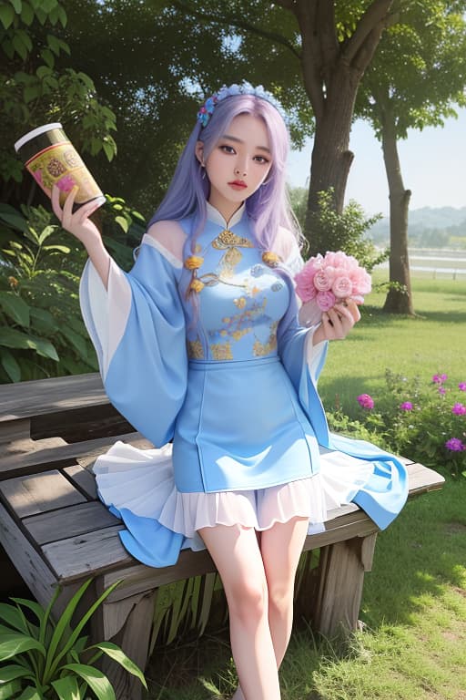  a high school girl in vietnamese ao dai, 7 color hair, goddess, cosmic power, blue eyes, beautiful, advertising photo,high quality, good proportion, masterpiece , the image is captured with an 8k camera