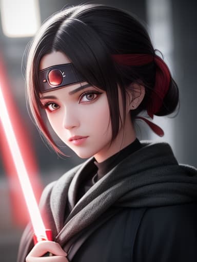  Jedi that has sharingan eyes, ((best quality)), ((masterpiece)), highly detailed, absurdres, HDR 4K, 8K