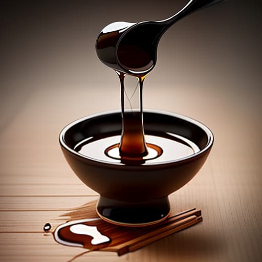  soy sauce beautifully poured from the sawn up flying splashes on a transparent background