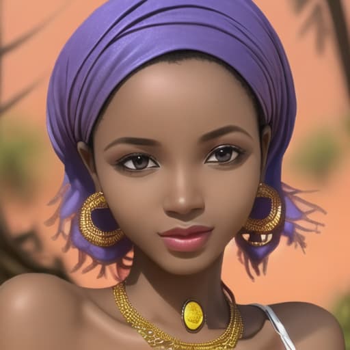  create an image of a beautiful tanzanian woman