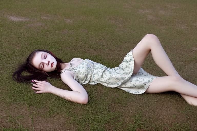  Dead girl wearing dress