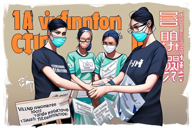  POSTER DRAWING FOR THE IMPORTANCE OF VOLUNTEERISM IN THE CURRENT PANDEMIC SITUATION.