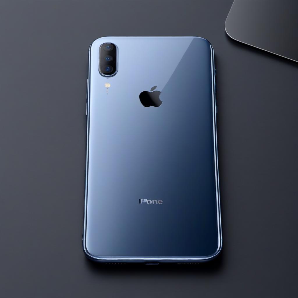  The design of the new phone on the back