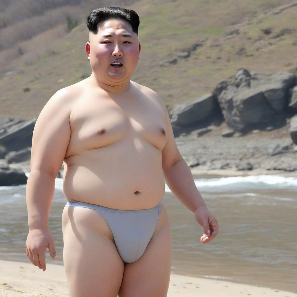  kim jang un in his underpants thong