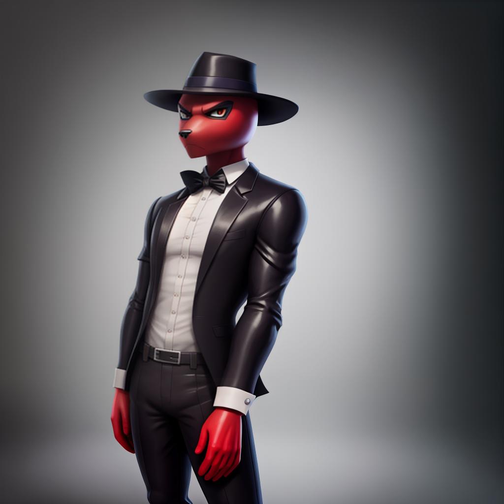  Quite hitman (Fortnite), full body, suit, gloves, open eyes, masterpiece, 4k, fine details,