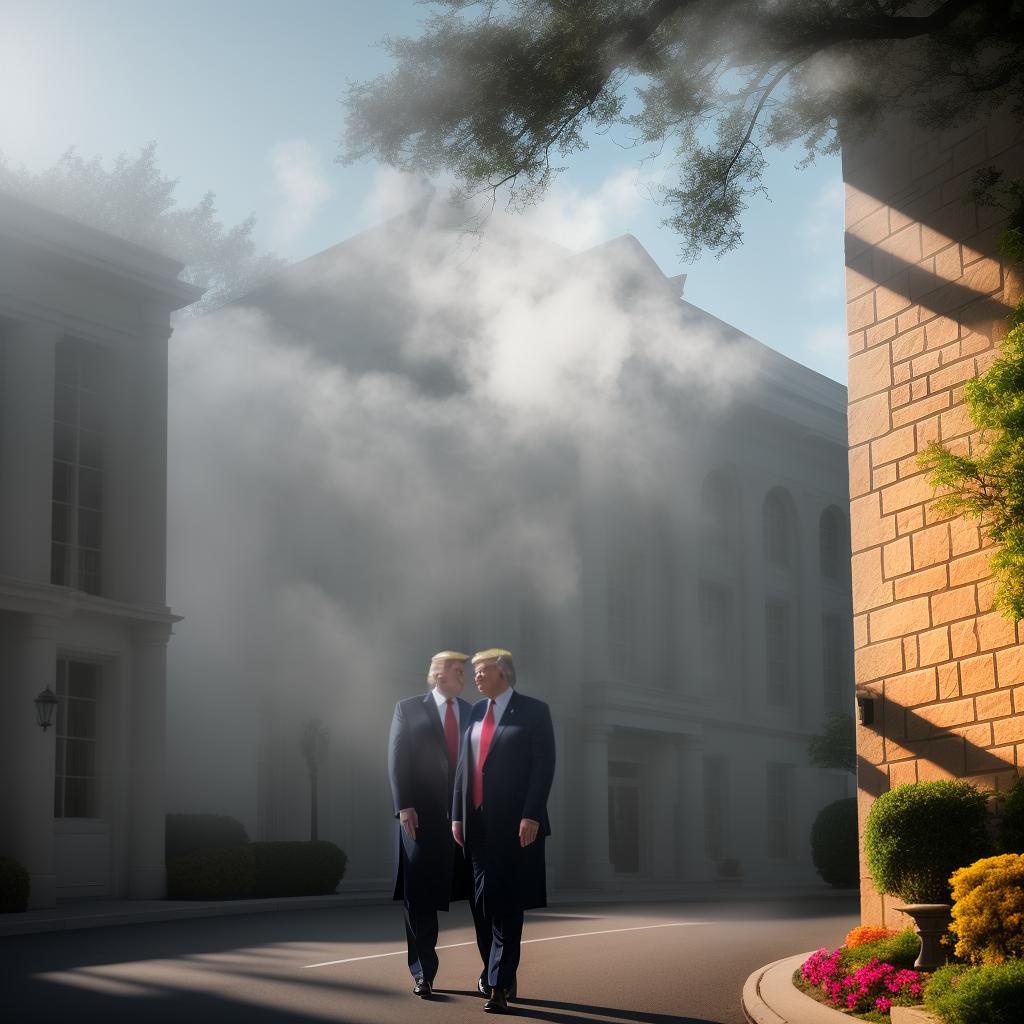  I need a photo of Donald Trump protecting a synagogue, (high detailed skin:1.2), 8k uhd, dslr, soft lighting, high quality, film grain, Fujifilm XT3 hyperrealistic, full body, detailed clothing, highly detailed, cinematic lighting, stunningly beautiful, intricate, sharp focus, f/1. 8, 85mm, (centered image composition), (professionally color graded), ((bright soft diffused light)), volumetric fog, trending on instagram, trending on tumblr, HDR 4K, 8K