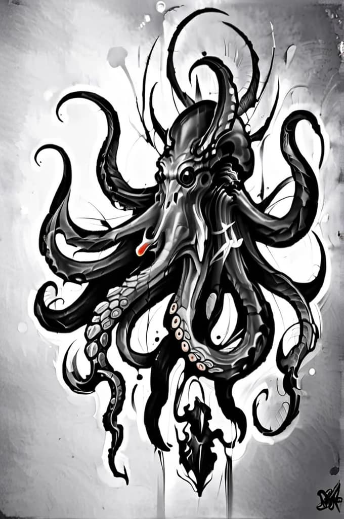  mariners sleeve octopus , (tattoo sketch:1.25)