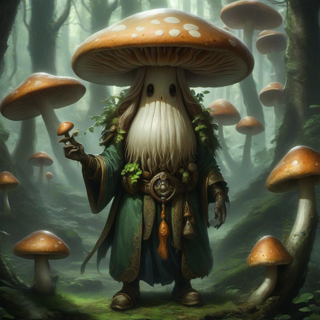  humanoid mushroom, druid, hkmagic