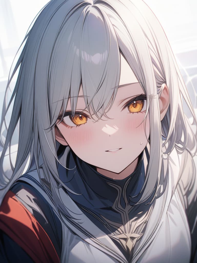  silver hair, yellow, masterpiece, best quality,8k,ultra detailed,high resolution,an extremely delicate and beautiful,hyper detail