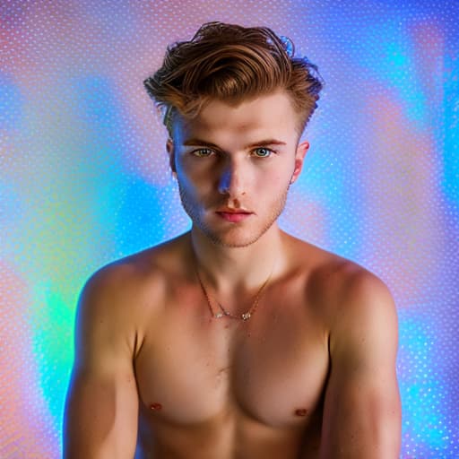 portrait+ style Russian LGBT queer twink blonde hunk dude face