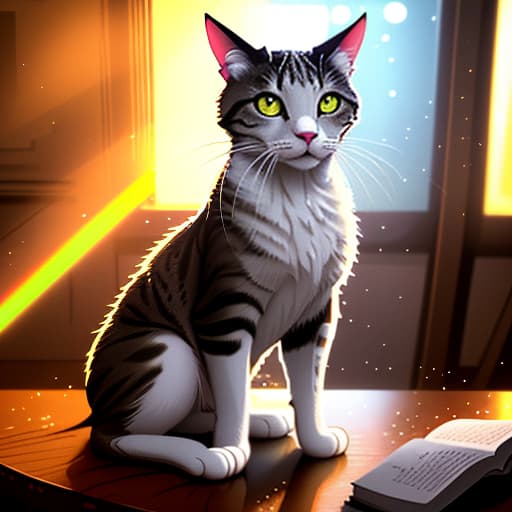  picsel art cat on the book, (pixel art) retro ,low resolution ,pixelated ,nostalgic hyperrealistic, full body, detailed clothing, highly detailed, cinematic lighting, stunningly beautiful, intricate, sharp focus, f/1. 8, 85mm, (centered image composition), (professionally color graded), ((bright soft diffused light)), volumetric fog, trending on instagram, trending on tumblr, HDR 4K, 8K