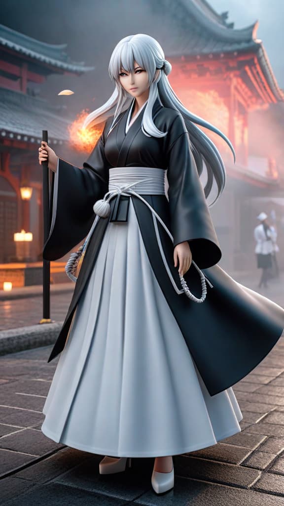  visualize urahara's bankai, kannonbiraki benihime aratame, compared to other iconic bankai in bleach. hyperrealistic, full body, detailed clothing, highly detailed, cinematic lighting, stunningly beautiful, intricate, sharp focus, f/1. 8, 85mm, (centered image composition), (professionally color graded), ((bright soft diffused light)), volumetric fog, trending on instagram, trending on tumblr, HDR 4K, 8K