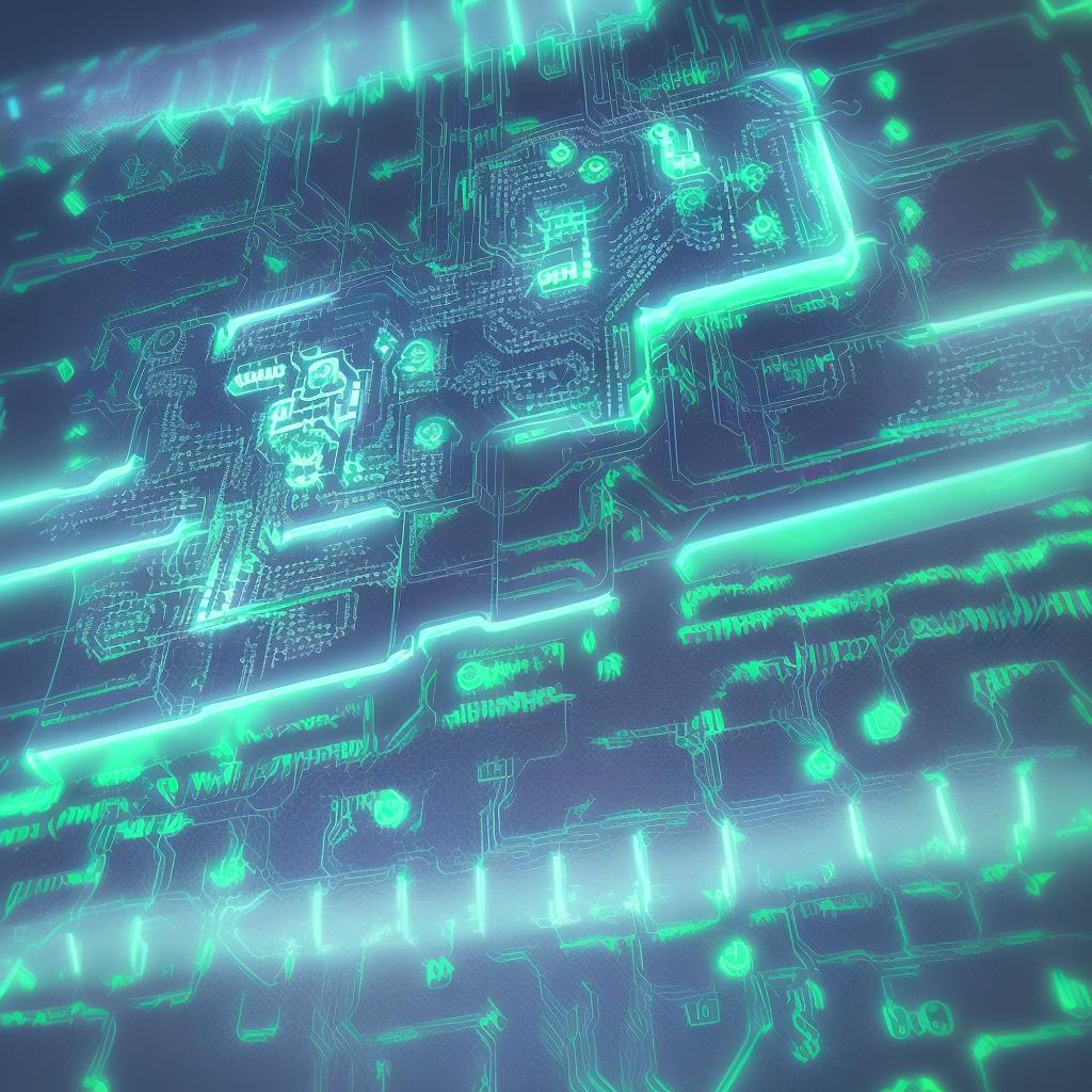  create a futuristic background with interconnected neural networks and glowing circuit patterns.