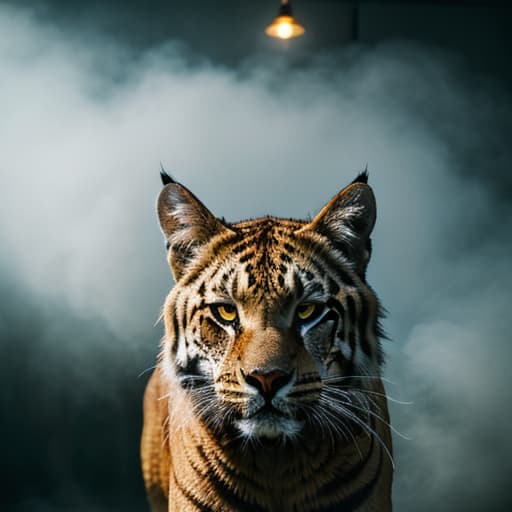  a big cat ,kyoto hyperrealistic, full body, detailed clothing, highly detailed, cinematic lighting, stunningly beautiful, intricate, sharp focus, f/1. 8, 85mm, (centered image composition), (professionally color graded), ((bright soft diffused light)), volumetric fog, trending on instagram, trending on tumblr, HDR 4K, 8K