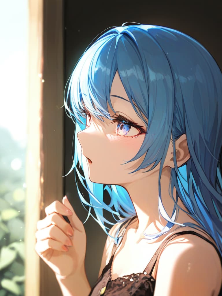  pale beautiful girl, light blue hair, masterpiece, best quality,8k,ultra detailed,high resolution,an extremely delicate and beautiful,hyper detail