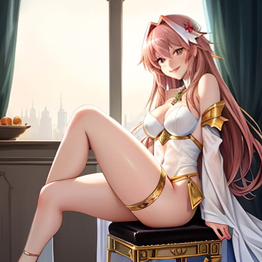  Astolfo from Fate is completely naked, sitting on a stool in shorts and widened legs., Photorealistic, Hyperrealistic, Hyperdetailed, analog style, demure, detailed skin, pores, smirk, smiling eyes, matte skin, soft lighting, subsurface scattering, realistic, heavy shadow, masterpiece, best quality, ultra realistic, 8k, golden ratio, Intricate, High Detail, film photography, soft focus hyperrealistic, full body, detailed clothing, highly detailed, cinematic lighting, stunningly beautiful, intricate, sharp focus, f/1. 8, 85mm, (centered image composition), (professionally color graded), ((bright soft diffused light)), volumetric fog, trending on instagram, trending on tumblr, HDR 4K, 8K
