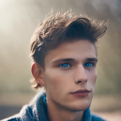 portrait+ style Czech Republic twink brunette hunk dude face