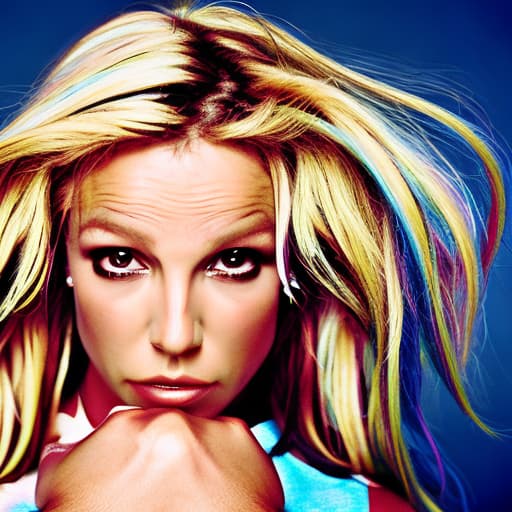 portrait+ style Britney Spears queer face