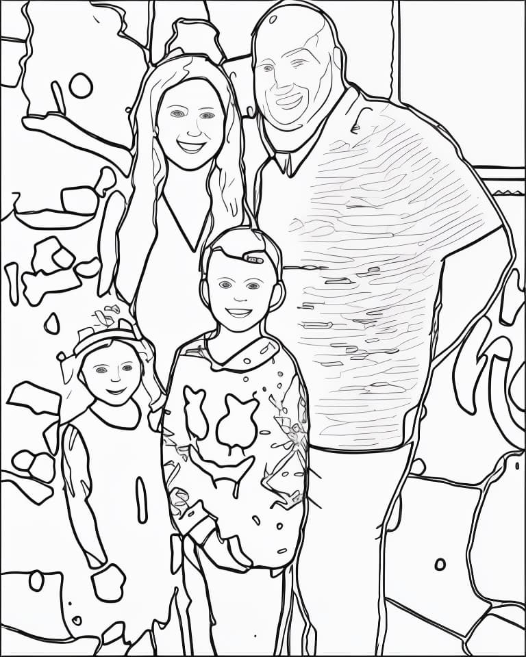  (((kid friendly coloring book))), (((bold and simple lines))), smooth and clean outlines, clear and simple facial features, minimal shading, cute expressions, smooth contours, clear shapes, crisp and bold outlines, soft colors, warm and friendly atmosphere, polished cartoon like look, minimal details, simple shapes, no background distractions, soft and approachable style