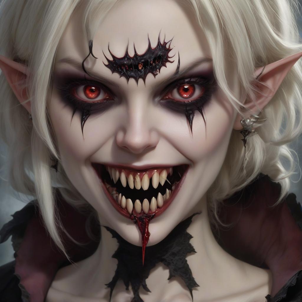  plague girl fantasy vampire teeth