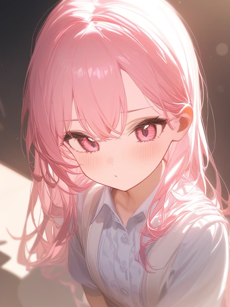  pale girl, child, pink hair, beautiful girl, masterpiece, best quality,8k,ultra detailed,high resolution,an extremely delicate and beautiful,hyper detail