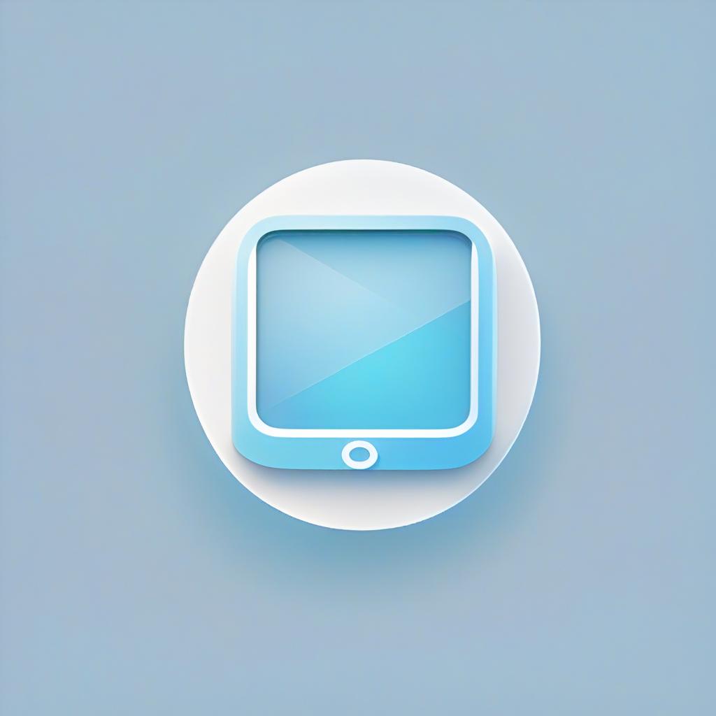  app icon of Screen share icon with the color theme of light blue