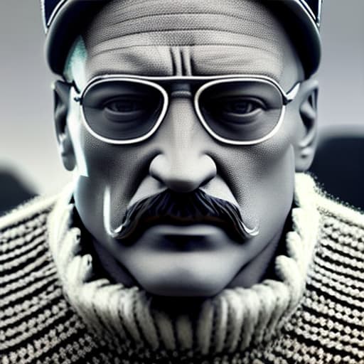 wa-vy style Adolf Hitler hyperrealistic, full body, detailed clothing, highly detailed, cinematic lighting, stunningly beautiful, intricate, sharp focus, f/1. 8, 85mm, (centered image composition), (professionally color graded), ((bright soft diffused light)), volumetric fog, trending on instagram, trending on tumblr, HDR 4K, 8K