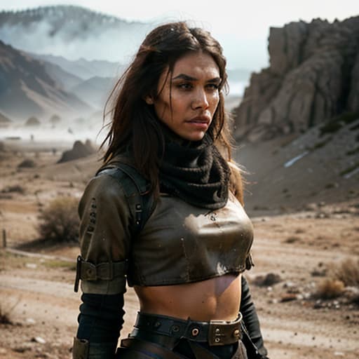  post apocalyptic style, wasteland, no people, dark mood hyperrealistic, full body, detailed clothing, highly detailed, cinematic lighting, stunningly beautiful, intricate, sharp focus, f/1. 8, 85mm, (centered image composition), (professionally color graded), ((bright soft diffused light)), volumetric fog, trending on instagram, trending on tumblr, HDR 4K, 8K