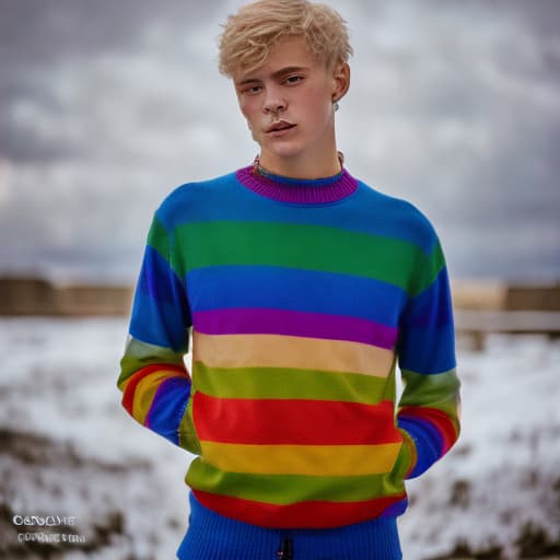 portrait+ style Russian LGBT queer twink blonde hunk dude face