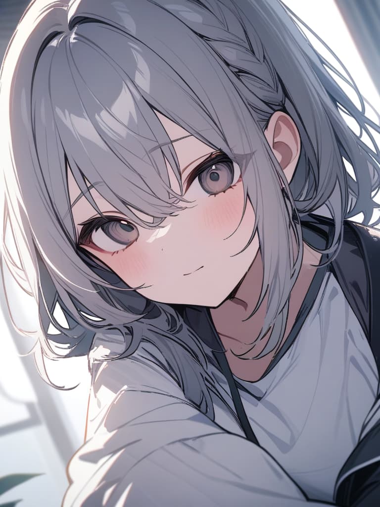  cute, subculture, gray hair, moe sleeve, odd eye, masterpiece, best quality,8k,ultra detailed,high resolution,an extremely delicate and beautiful,hyper detail