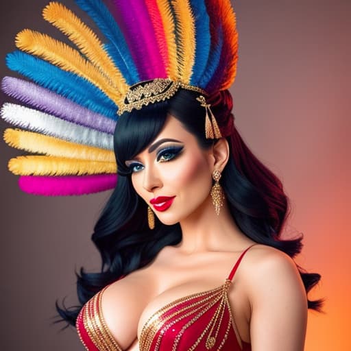  burlesque dancer wearing tassles hyperrealistic, full body, detailed clothing, highly detailed, cinematic lighting, stunningly beautiful, intricate, sharp focus, f/1. 8, 85mm, (centered image composition), (professionally color graded), ((bright soft diffused light)), volumetric fog, trending on instagram, trending on tumblr, HDR 4K, 8K